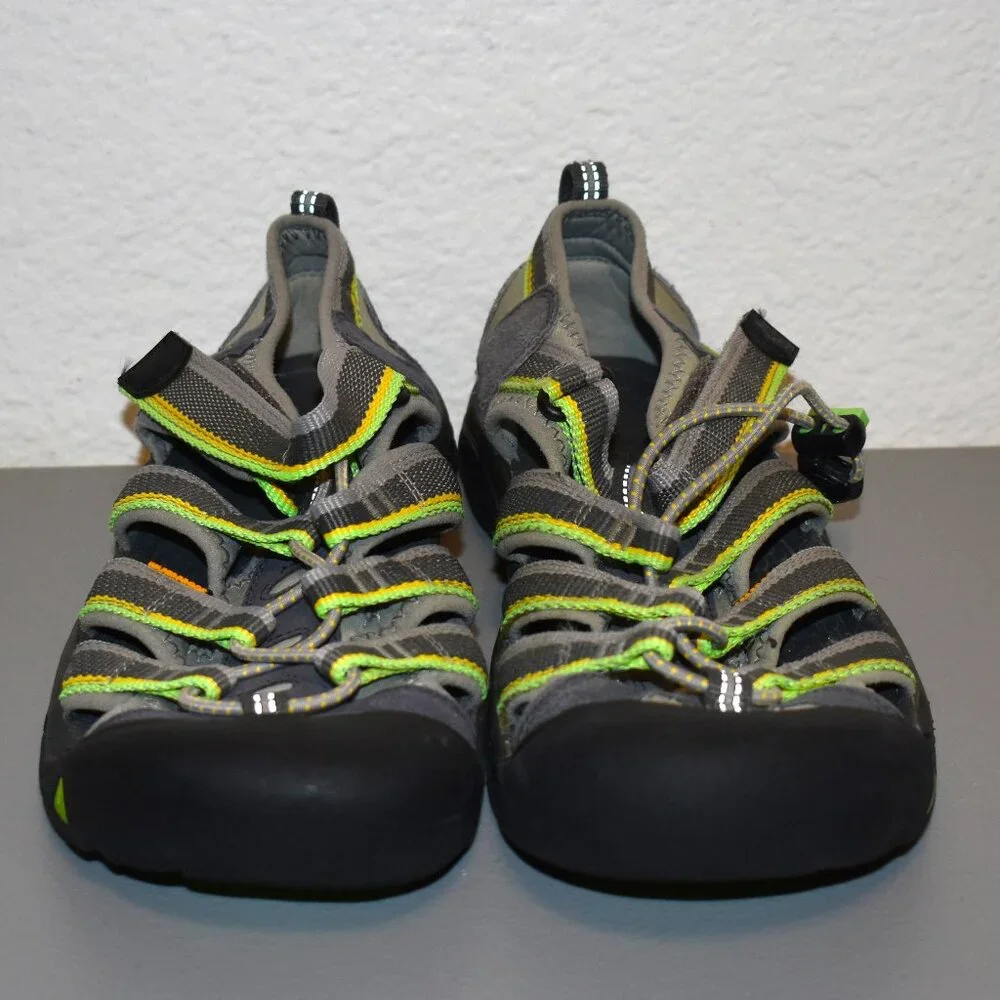 Keen Big Kids Newport H2 Waterproof Sport Sandals 5 Racer Gray/Green #1014266